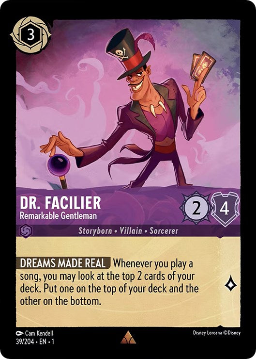 Dr. Facilier - Remarkable Gentleman (39/204) [The First Chapter] | Game Master's Emporium (The New GME)