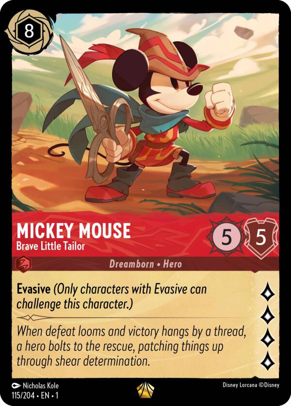 Mickey Mouse - Brave Little Tailor (115/204) [The First Chapter] | Game Master's Emporium (The New GME)