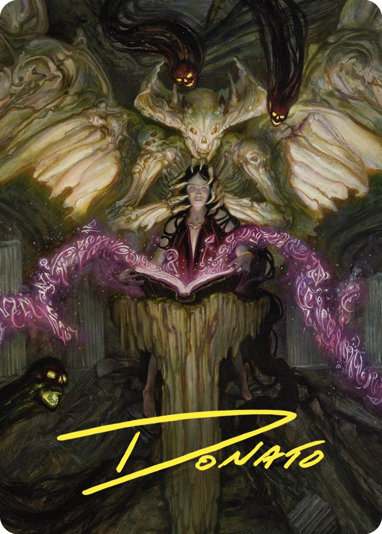 Demonic Tutor Art Card (Gold-Stamped Signature) [Commander Masters Art Series] | Game Master's Emporium (The New GME)