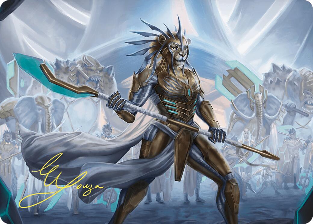 Kemba, Kha Regent Art Card (Gold-Stamped Signature) [Commander Masters Art Series] | Game Master's Emporium (The New GME)