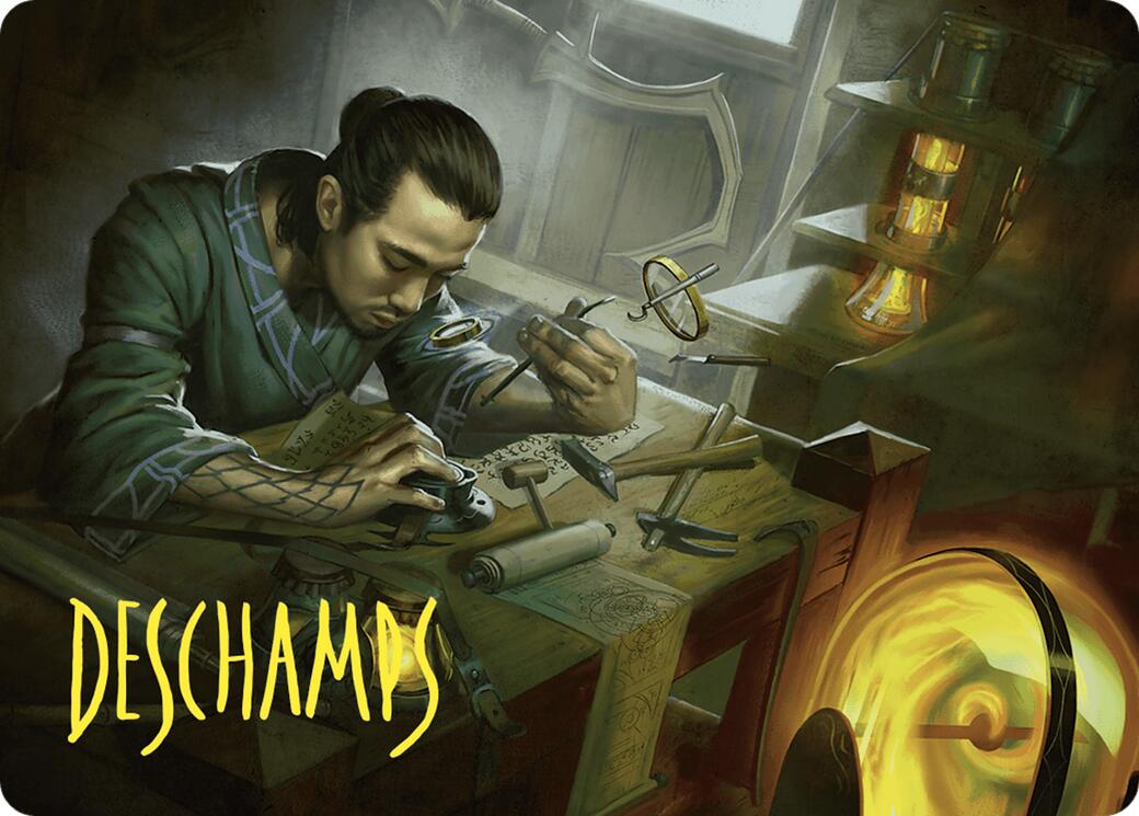 Renowned Weaponsmith Art Card (Gold-Stamped Signature) [Commander Masters Art Series] | Game Master's Emporium (The New GME)