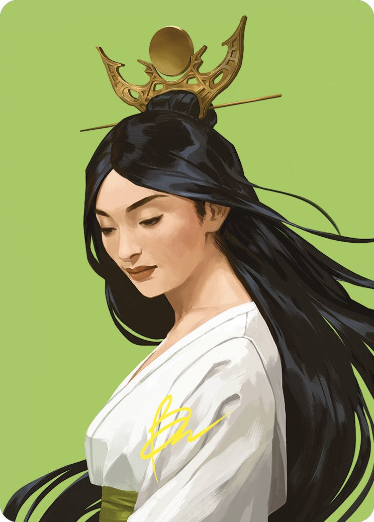 Azusa, Lost but Seeking Art Card (Gold-Stamped Signature) [Commander Masters Art Series] | Game Master's Emporium (The New GME)