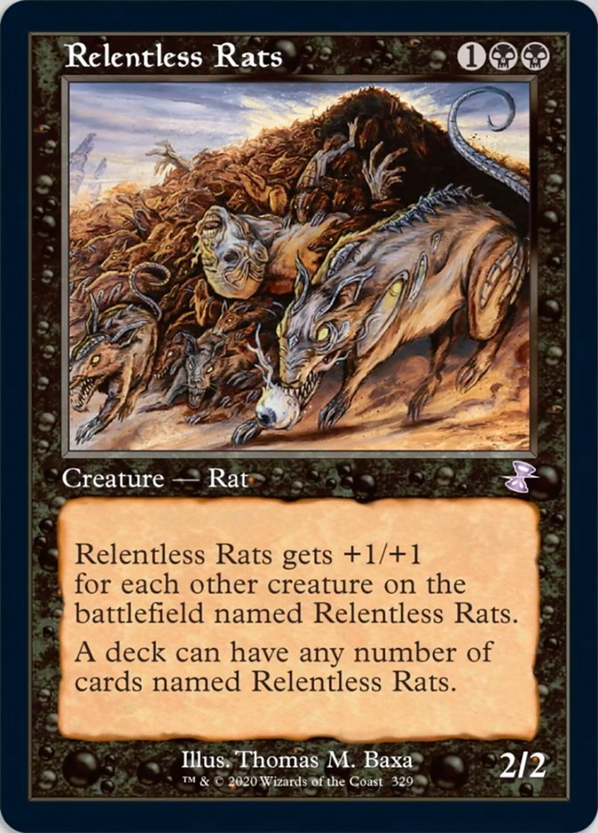 Relentless Rats (Timeshifted) [Time Spiral Remastered] | Game Master's Emporium (The New GME)