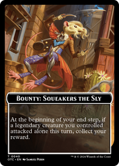 Bounty: Squeakers the Sly // Bounty Rules Double-Sided Token [Outlaws of Thunder Junction Commander Tokens] | Game Master's Emporium (The New GME)