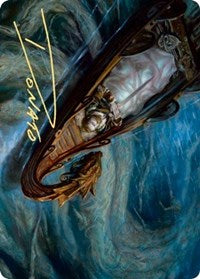 Funeral Longboat Art Card (Gold-Stamped Signature) [Kaldheim Art Series] | Game Master's Emporium (The New GME)