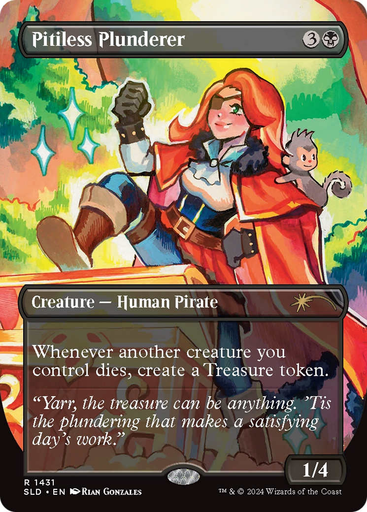Pitiless Plunderer (Rainbow Foil) [Secret Lair Drop Series] | Game Master's Emporium (The New GME)