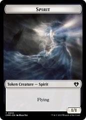 Spirit (0010) // Cat (0005) Double-Sided Token [Commander Masters Tokens] | Game Master's Emporium (The New GME)