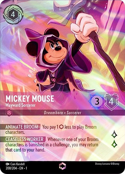 Mickey Mouse - Wayward Sorcerer (Enchanted) (208/204) [The First Chapter] | Game Master's Emporium (The New GME)