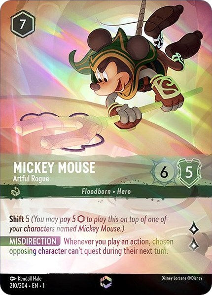 Mickey Mouse - Artful Rogue (Enchanted) (210/204) [The First Chapter] | Game Master's Emporium (The New GME)
