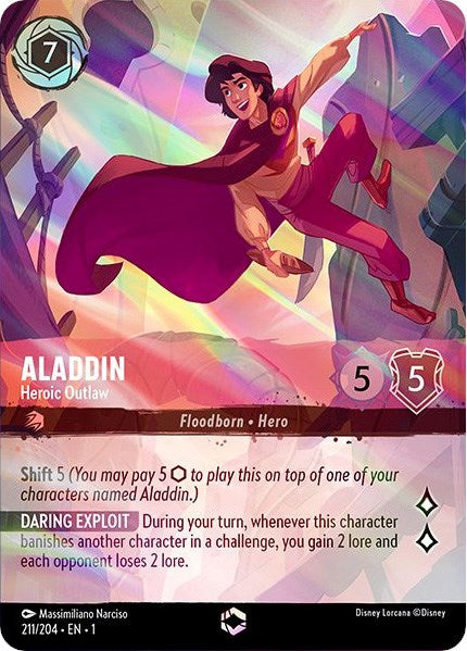 Aladdin - Heroic Outlaw (Enchanted) (211/204) [The First Chapter] | Game Master's Emporium (The New GME)