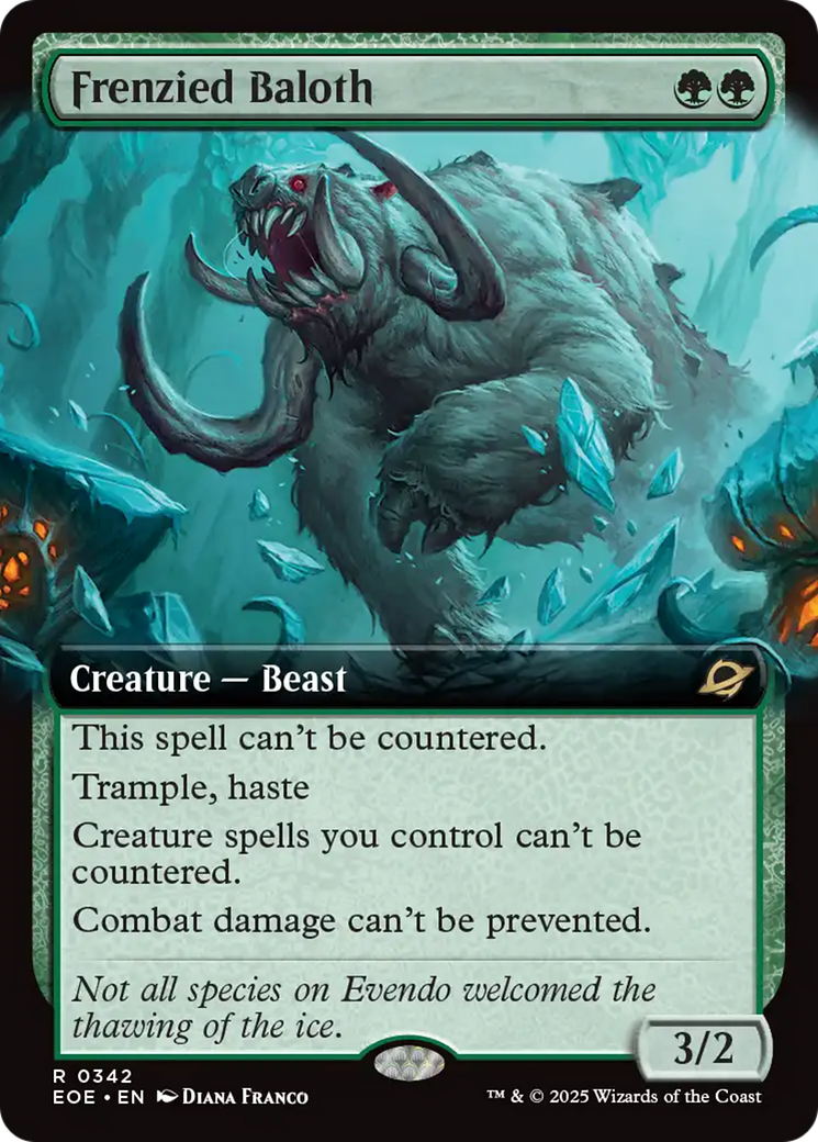 Frenzied Baloth (Extended Art) [Edge of Eternities] | Game Master's Emporium (The New GME)