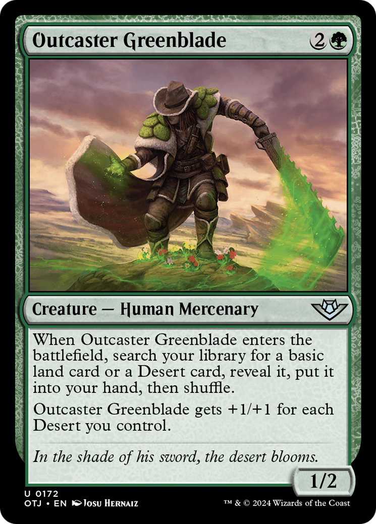 Outcaster Greenblade [Outlaws of Thunder Junction] | Game Master's Emporium (The New GME)