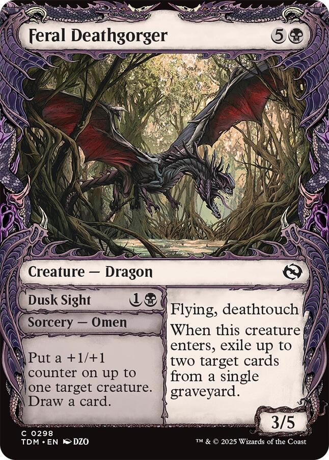 Feral Deathgorger (Showcase) [Tarkir: Dragonstorm] | Game Master's Emporium (The New GME)