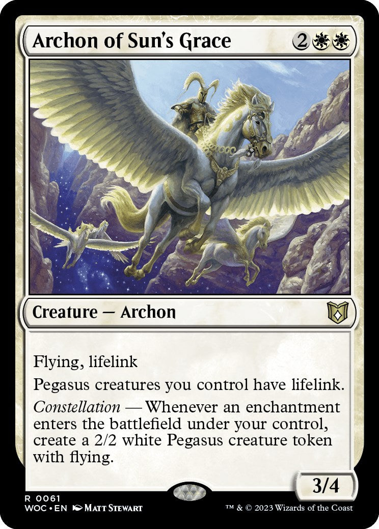 Archon of Sun's Grace [Wilds of Eldraine Commander] | Game Master's Emporium (The New GME)