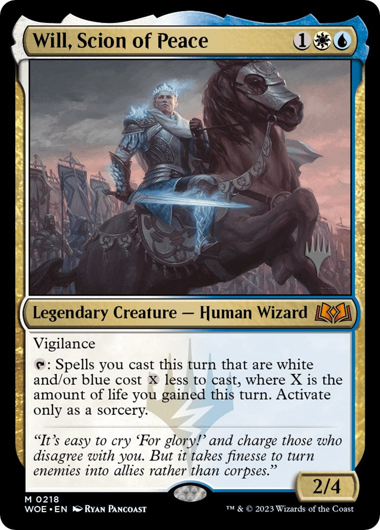 Will, Scion of Peace (Promo Pack) [Wilds of Eldraine Promos] | Game Master's Emporium (The New GME)