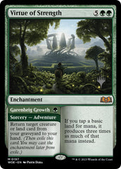 Virtue of Strength // Garenbrig Growth (Promo Pack) [Wilds of Eldraine Promos] | Game Master's Emporium (The New GME)