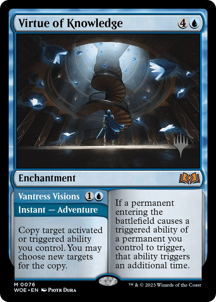Virtue of Knowledge // Vantress Visions (Promo Pack) [Wilds of Eldraine Promos] | Game Master's Emporium (The New GME)