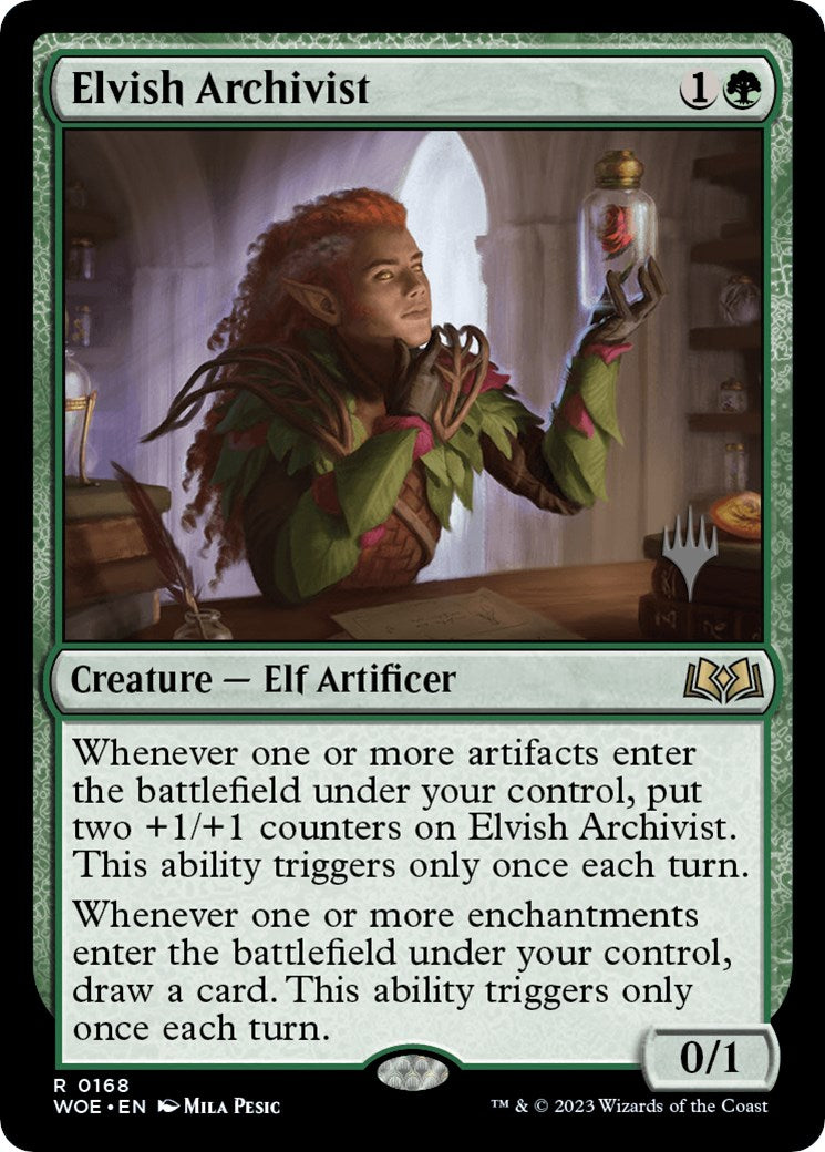 Elvish Archivist (Promo Pack) [Wilds of Eldraine Promos] | Game Master's Emporium (The New GME)