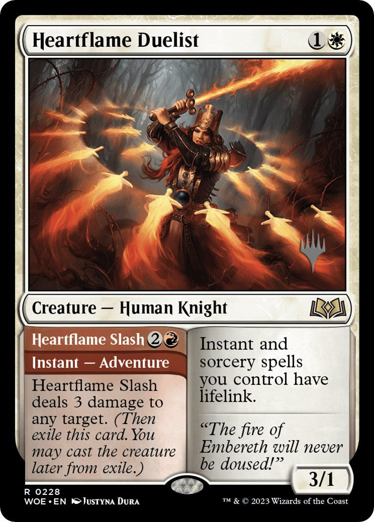 Heartflame Duelist // Heartflame Slash (Promo Pack) [Wilds of Eldraine Promos] | Game Master's Emporium (The New GME)