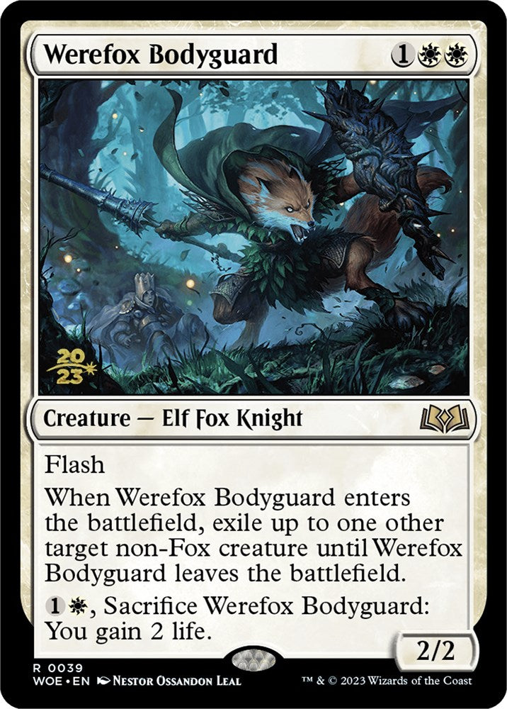 Werefox Bodyguard [Wilds of Eldraine Prerelease Promos] | Game Master's Emporium (The New GME)