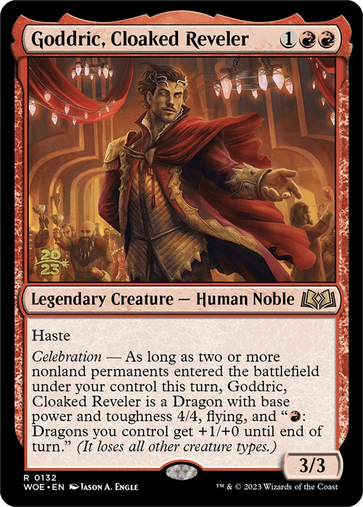 Goddric, Cloaked Reveler [Wilds of Eldraine Prerelease Promos] | Game Master's Emporium (The New GME)
