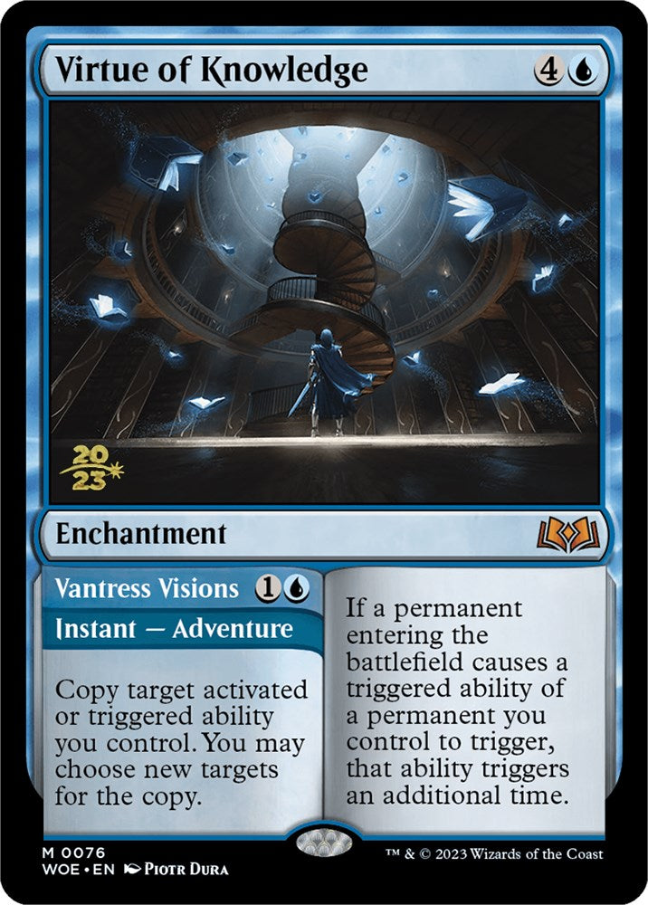 Virtue of Knowledge // Vantress Visions [Wilds of Eldraine Prerelease Promos] | Game Master's Emporium (The New GME)