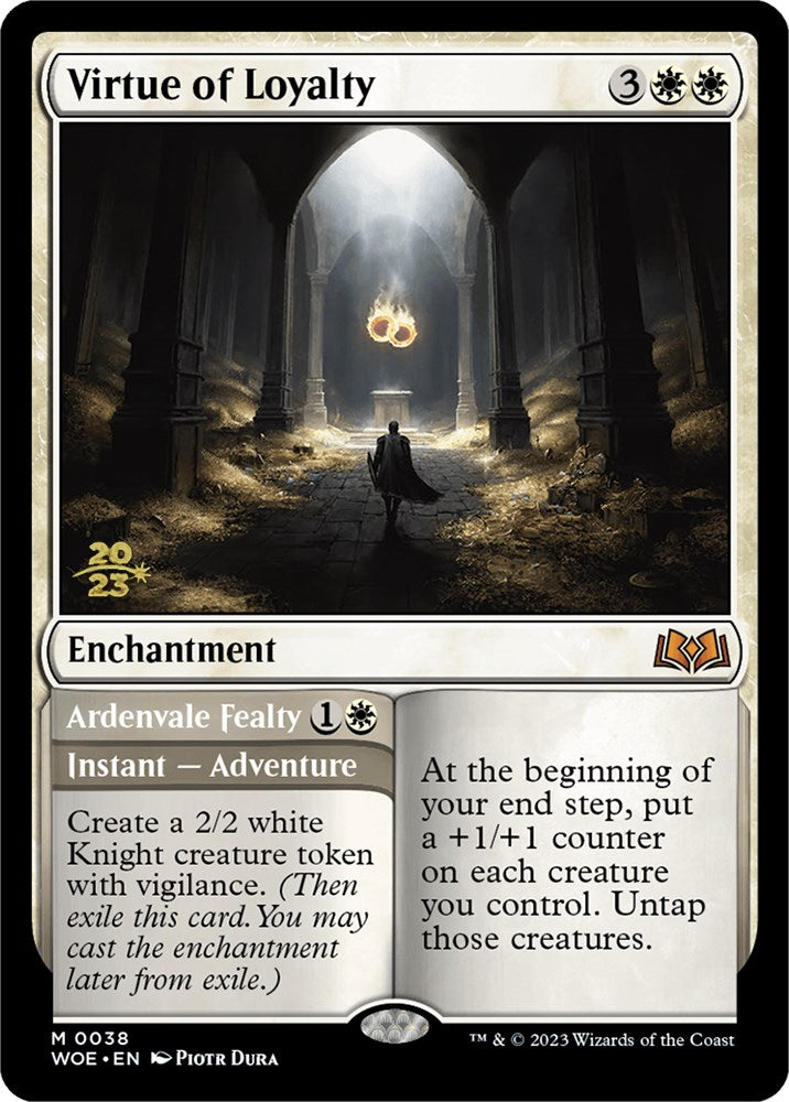 Virtue of Loyalty // Ardenvale Fealty [Wilds of Eldraine Prerelease Promos] | Game Master's Emporium (The New GME)