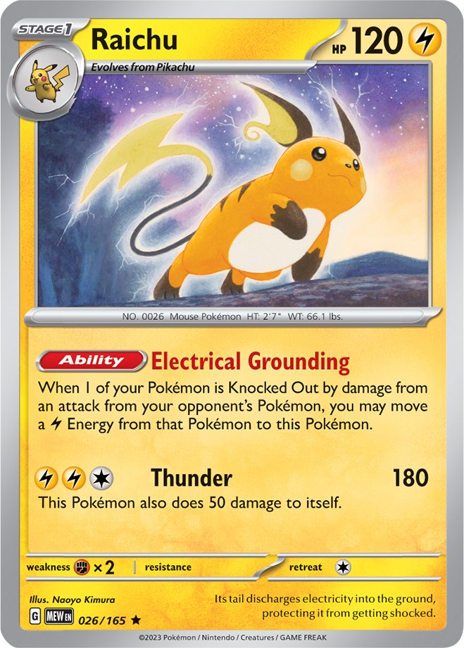 Raichu (026/165) [Scarlet & Violet 151] | Game Master's Emporium (The New GME)