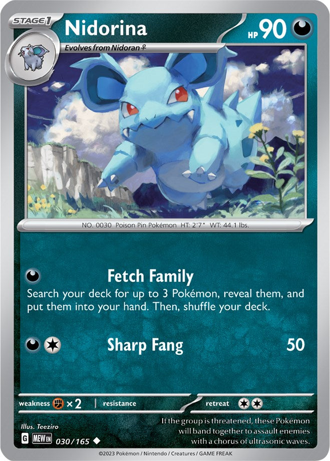 Nidorina (030/165) [Scarlet & Violet 151] | Game Master's Emporium (The New GME)