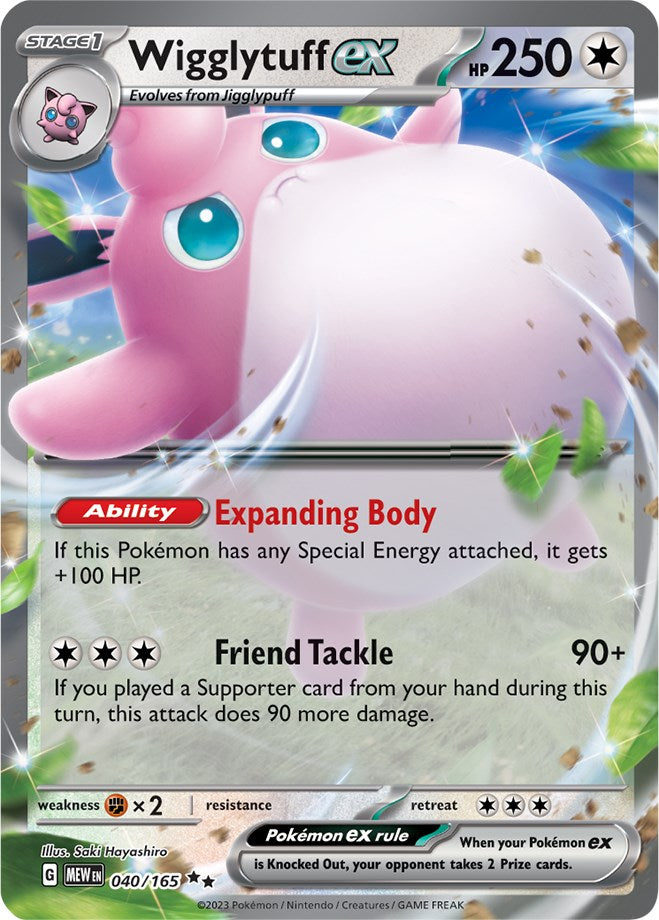 Wigglytuff ex (040/165) [Scarlet & Violet 151] | Game Master's Emporium (The New GME)