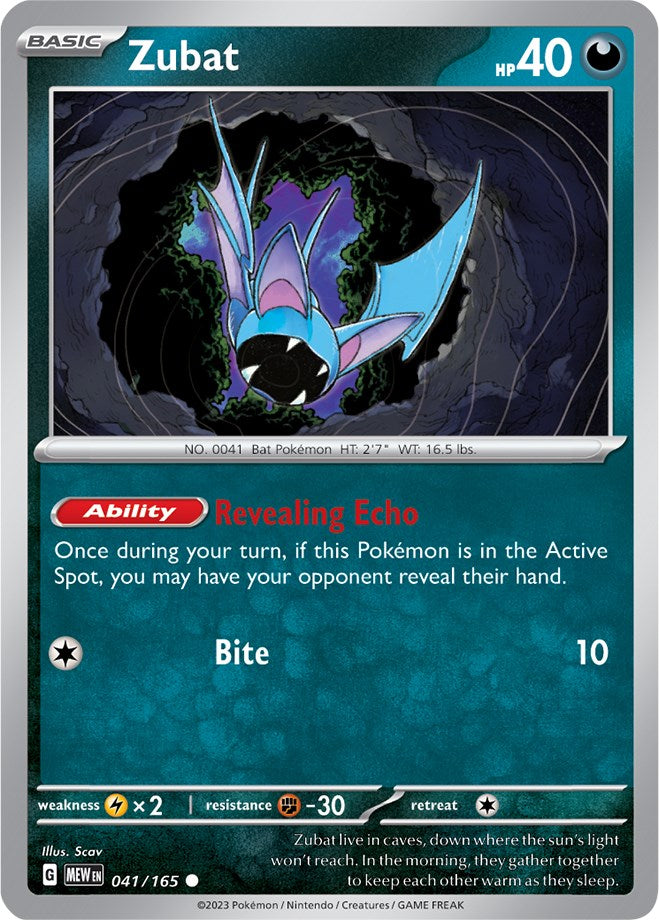 Zubat (041/165) [Scarlet & Violet 151] | Game Master's Emporium (The New GME)