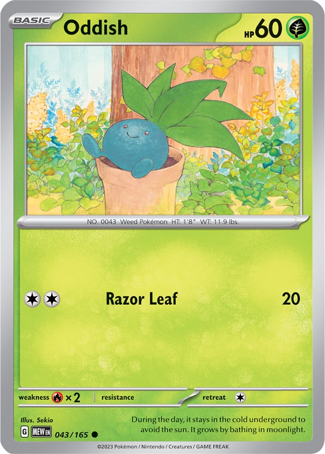 Oddish (043/165) [Scarlet & Violet 151] | Game Master's Emporium (The New GME)