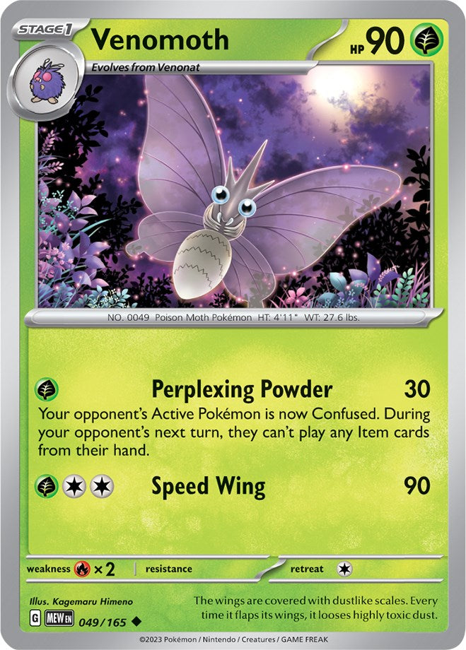 Venomoth (049/165) [Scarlet & Violet 151] | Game Master's Emporium (The New GME)