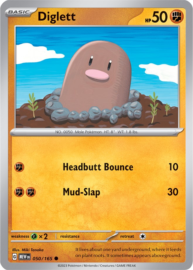 Diglett (050/165) [Scarlet & Violet 151] | Game Master's Emporium (The New GME)