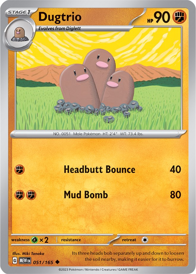 Dugtrio (051/165) [Scarlet & Violet 151] | Game Master's Emporium (The New GME)