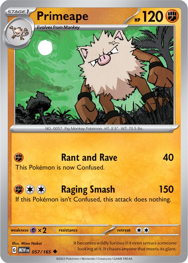 Primeape (057/165) [Scarlet & Violet 151] | Game Master's Emporium (The New GME)