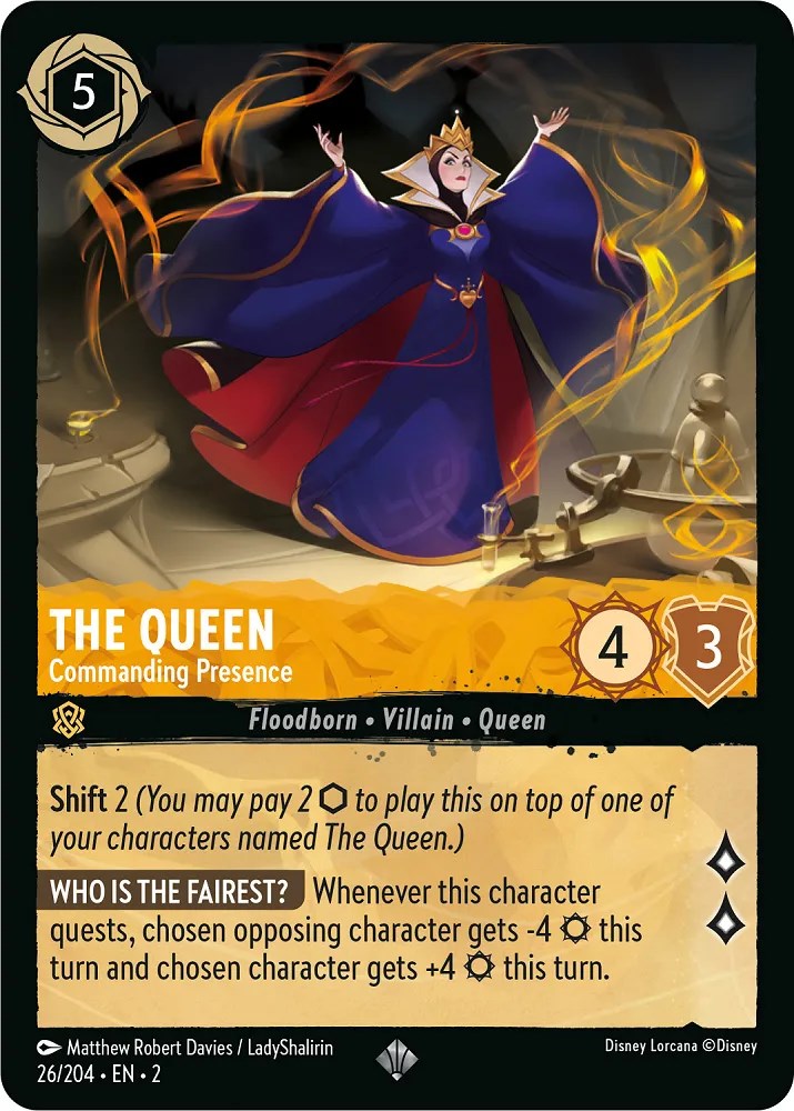 The Queen - Commanding Presence (26/204) [Rise of the Floodborn] | Game Master's Emporium (The New GME)