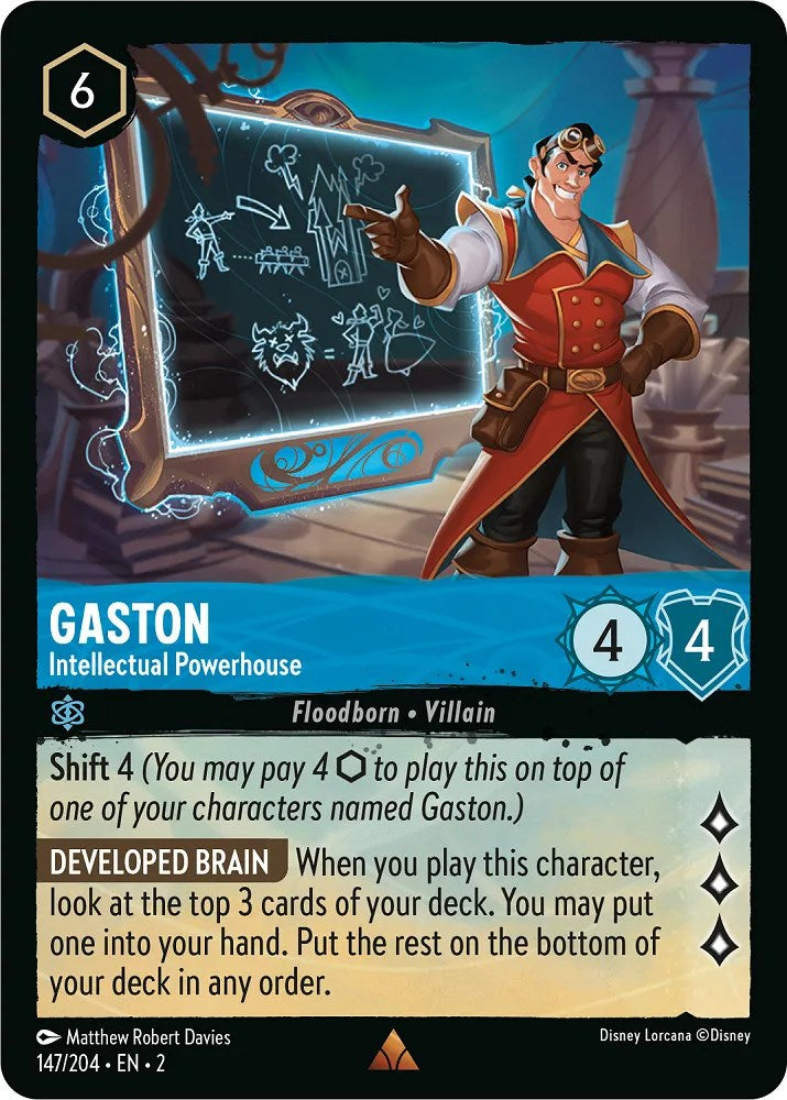 Gaston - Intellectual Powerhouse (147/204) [Rise of the Floodborn] | Game Master's Emporium (The New GME)