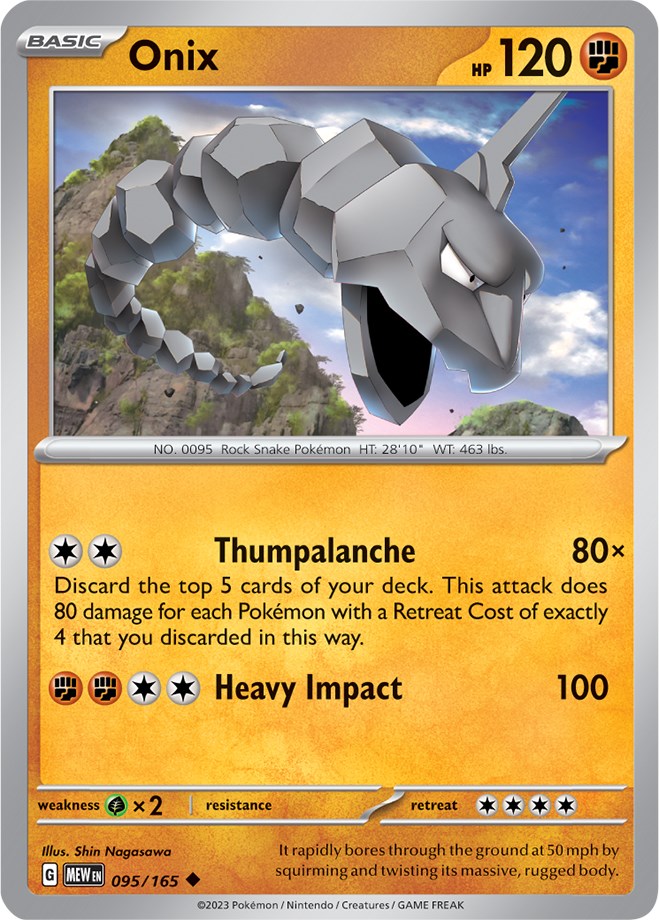 Onix (095/165) [Scarlet & Violet 151] | Game Master's Emporium (The New GME)