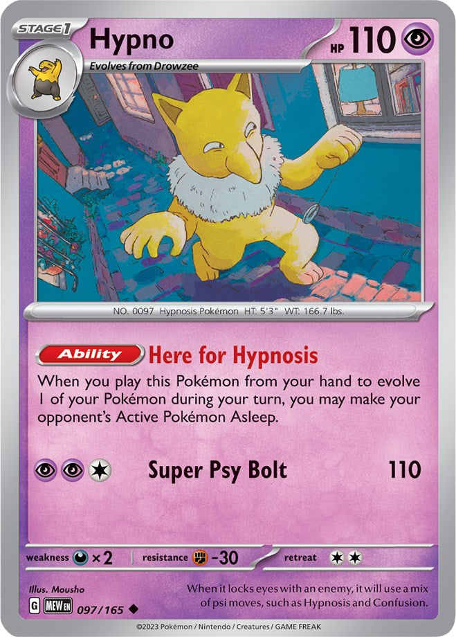 Hypno (097/165) [Scarlet & Violet 151] | Game Master's Emporium (The New GME)