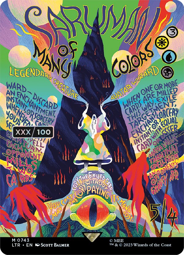 Saruman of Many Colors (Borderless Poster) (Serialized) [The Lord of the Rings: Tales of Middle-Earth] | Game Master's Emporium (The New GME)