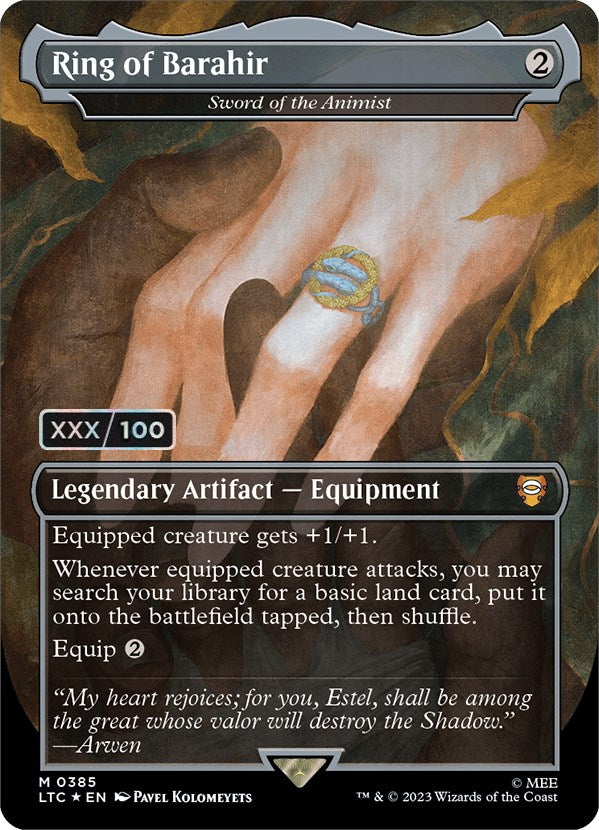 Ring of Barahir - Sword of the Animist (Serialized) [The Lord of the Rings: Tales of Middle-Earth Commander] | Game Master's Emporium (The New GME)