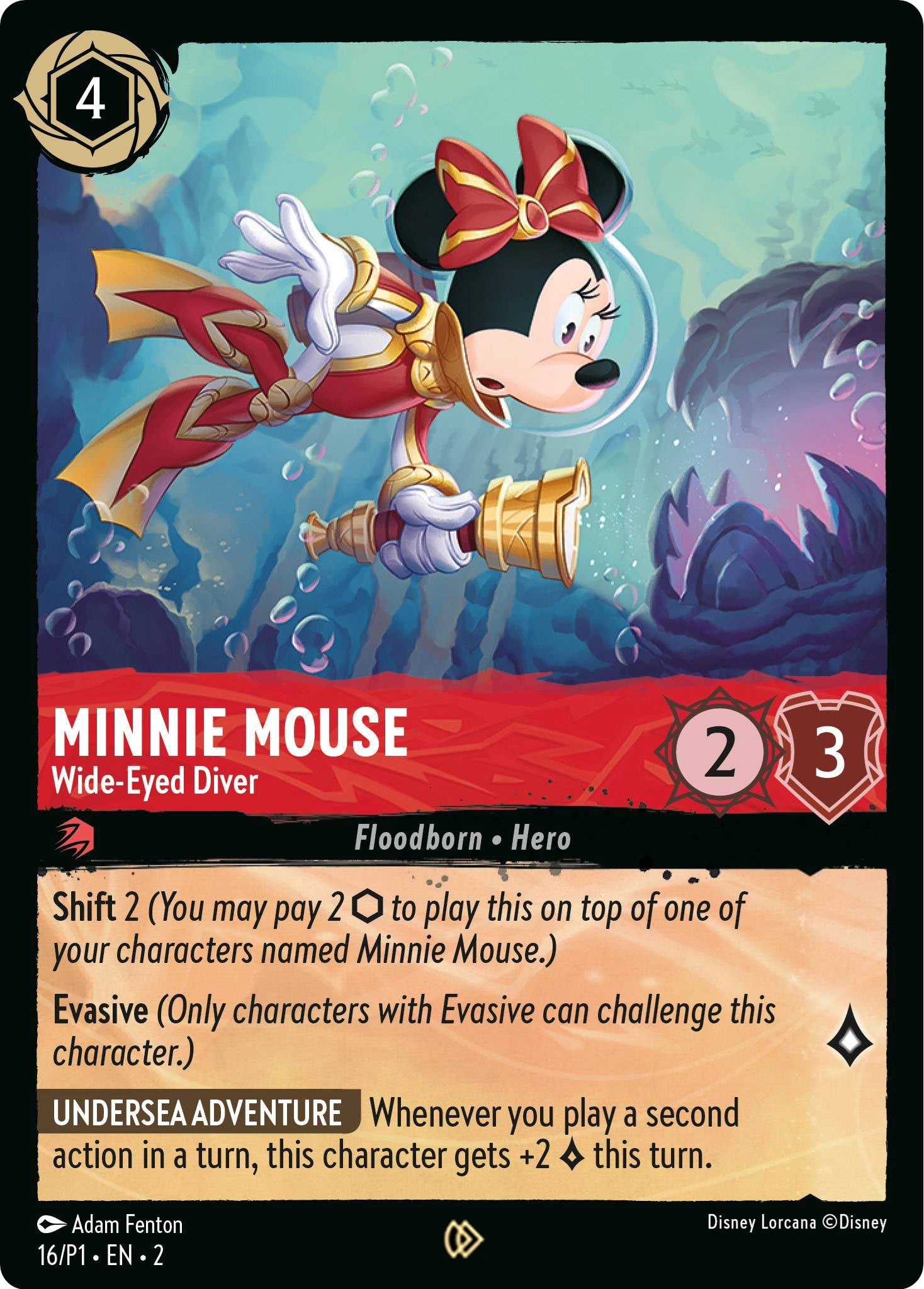 Minnie Mouse - Wide-Eyed Diver (16) [Promo Cards] | Game Master's Emporium (The New GME)