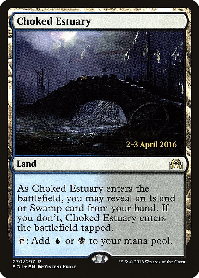 Choked Estuary [Shadows over Innistrad Prerelease Promos] | Game Master's Emporium (The New GME)