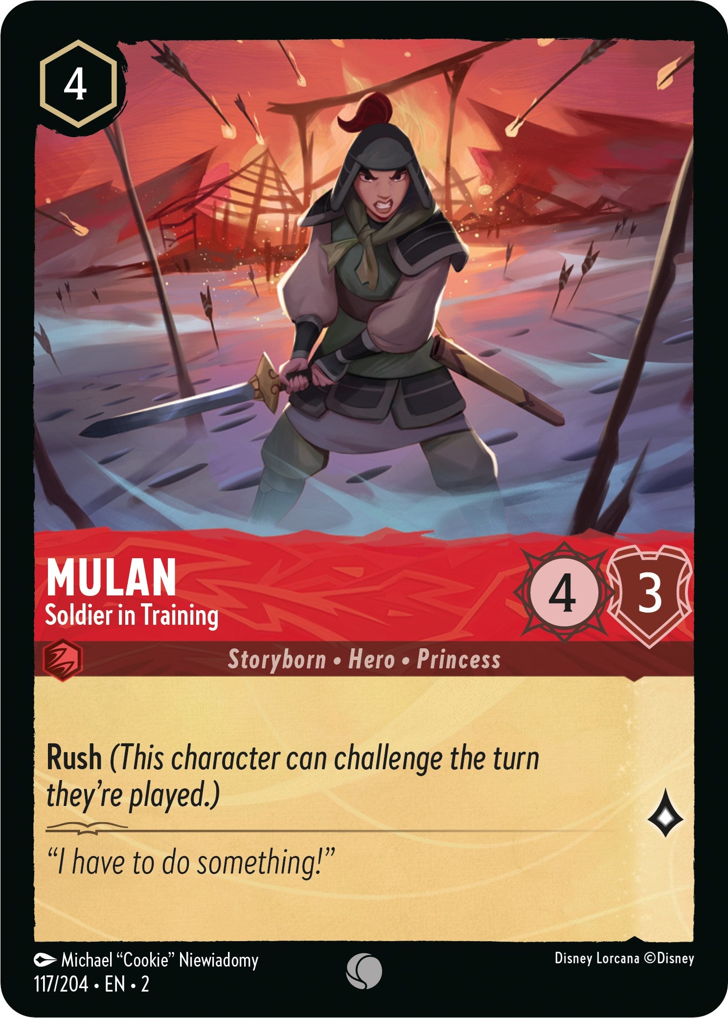 Mulan - Soldier in Training (117/204) [Rise of the Floodborn] | Game Master's Emporium (The New GME)