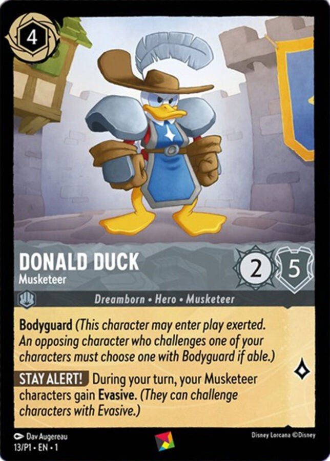 Donald Duck - Musketeer (13/P1) [Promo Cards] | Game Master's Emporium (The New GME)