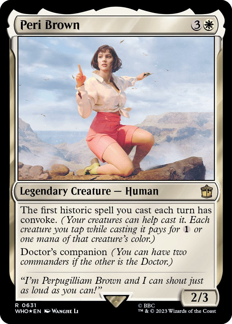 Peri Brown (Surge Foil) [Doctor Who] | Game Master's Emporium (The New GME)