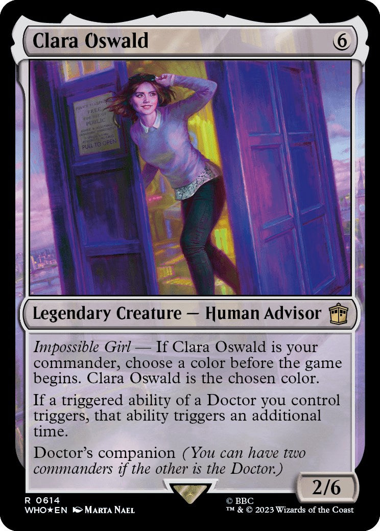 Clara Oswald (Surge Foil) [Doctor Who] | Game Master's Emporium (The New GME)