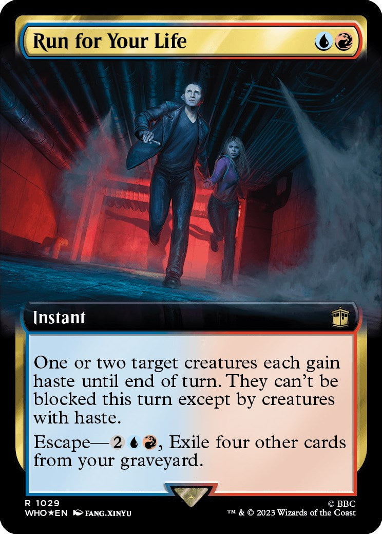 Run for Your Life (Extended Art) (Surge Foil) [Doctor Who] | Game Master's Emporium (The New GME)