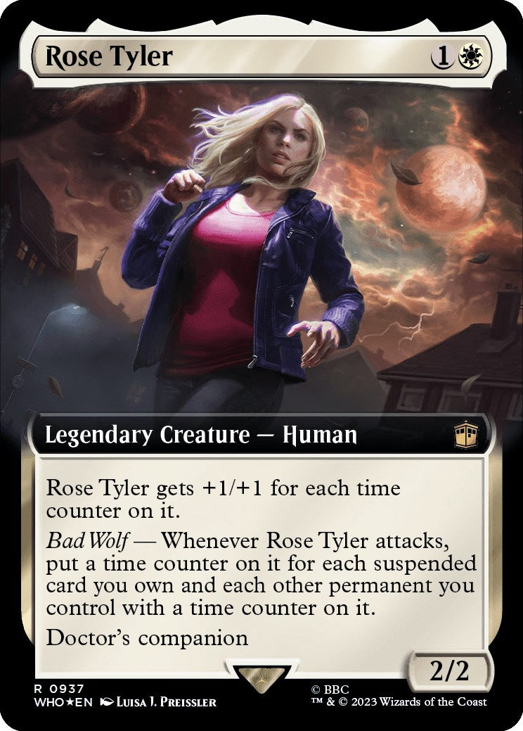 Rose Tyler (Extended Art) (Surge Foil) [Doctor Who] | Game Master's Emporium (The New GME)